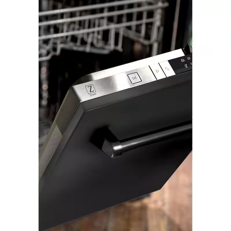 Black Stainless Steel 24 in. Compact Dishwasher with 2 Racks O69218