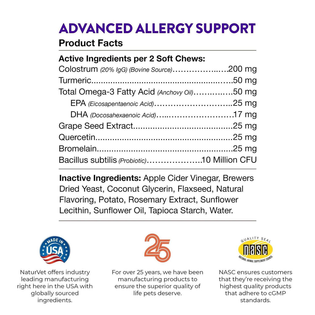 Advanced Allergy Support Soft Chews R309244
