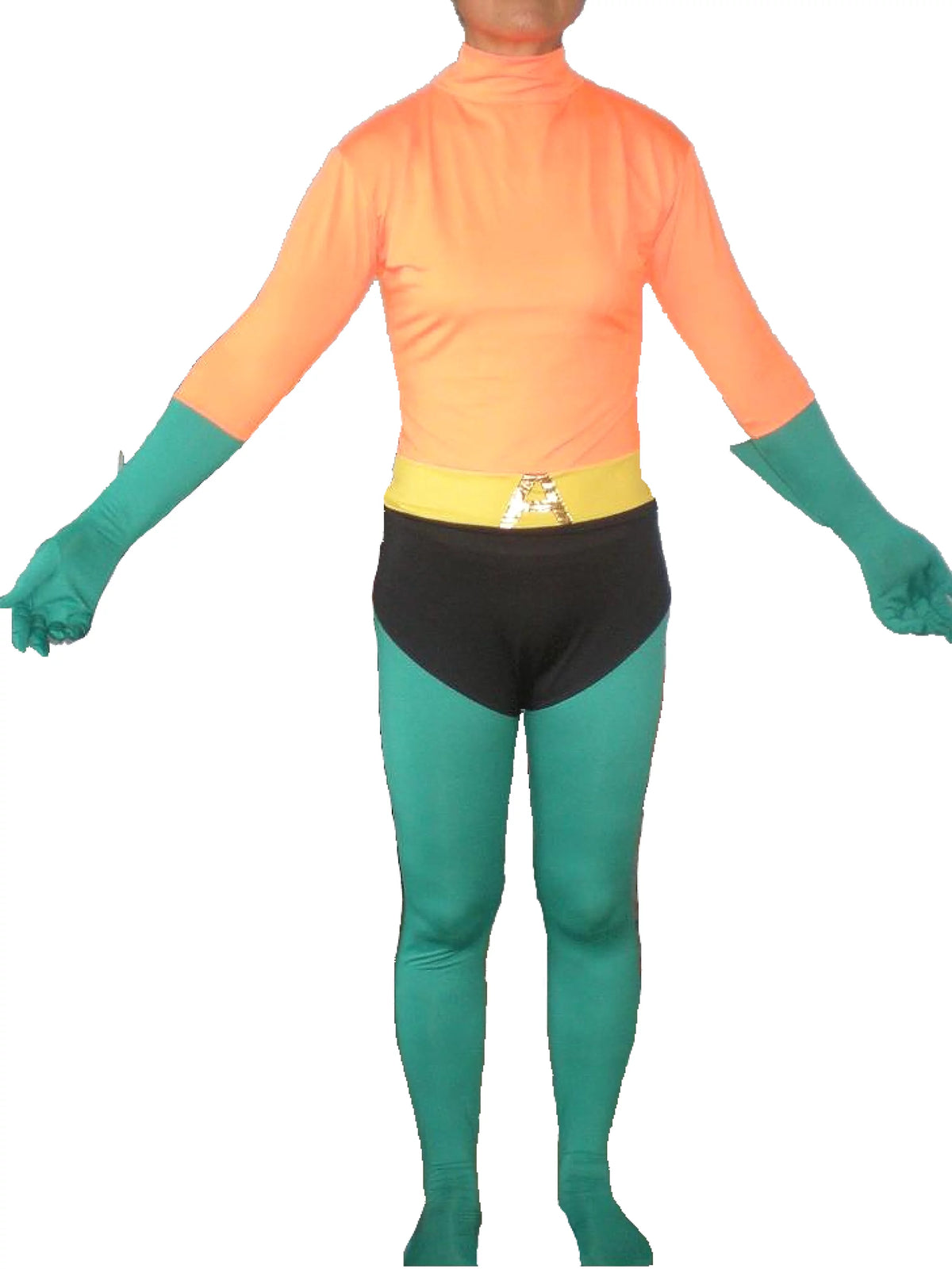 Aquaman Adult Costume Body Suit Spandex Superhero N307127