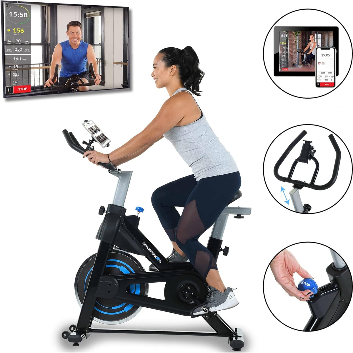 Bluetooth Indoor Cycling Bike Q81036