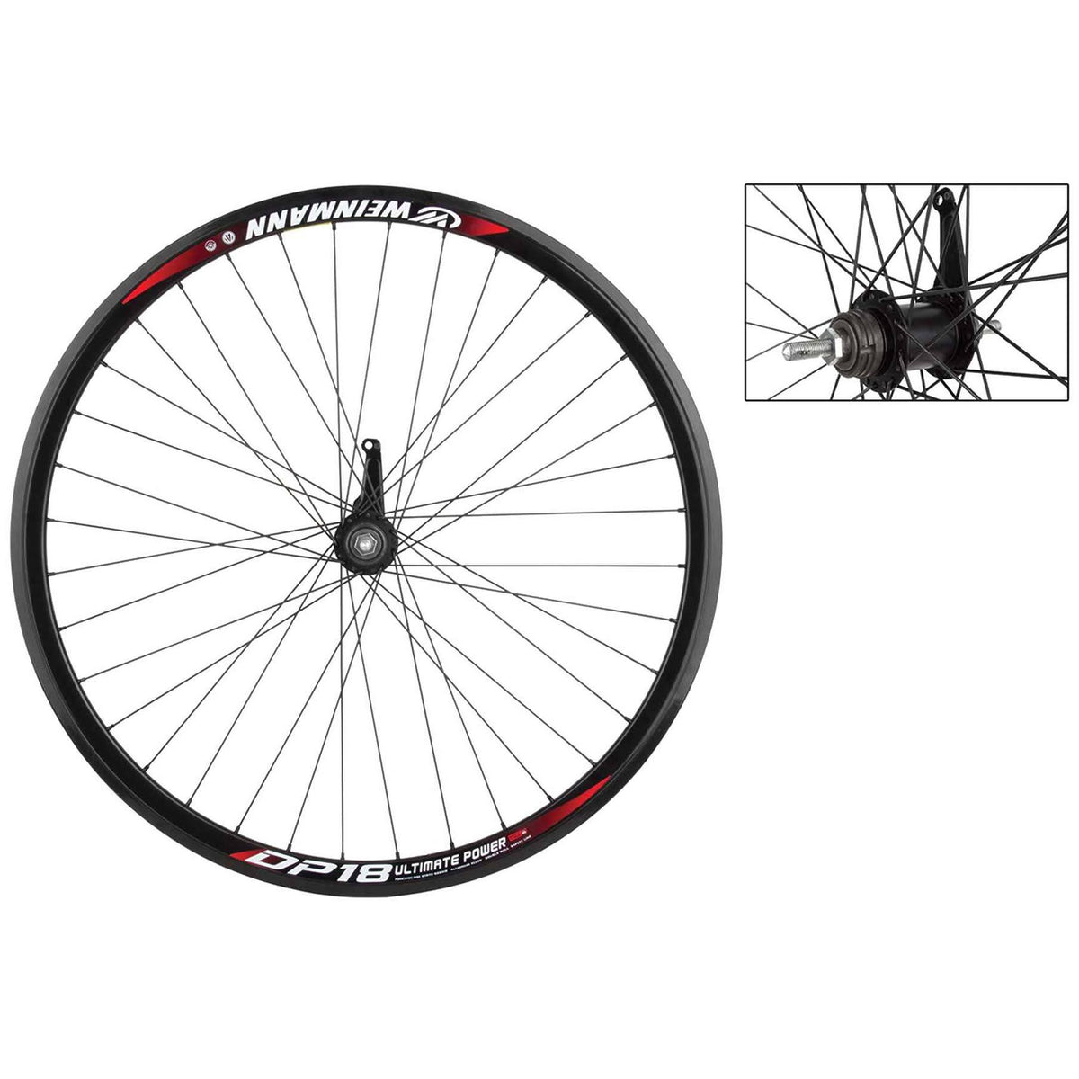 Black 700c 36H Coaster Brake Rear Wheel C833276
