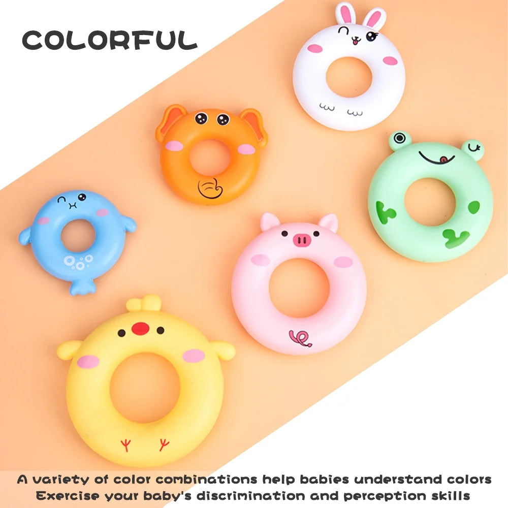 7 Pcs Soft Stacking Rings Toy D128095