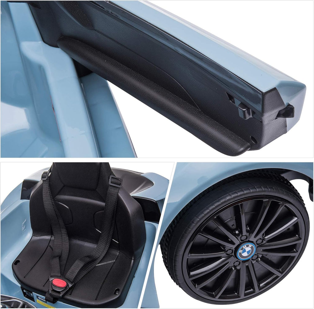 Blue BMW I8 Coupe Electric Kids Ride-On Car 6V Battery Powered Toy with Remote Control D9379