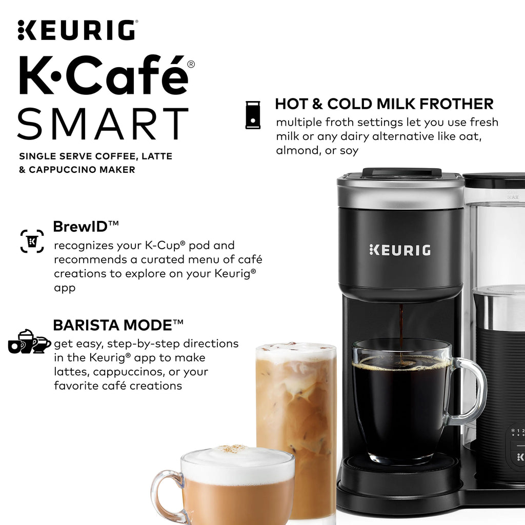 Single Serve Coffee Latte and Cappuccino Maker Black B661