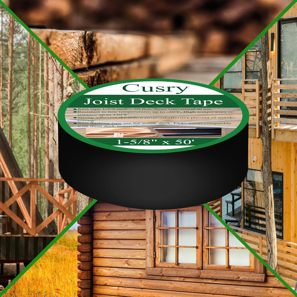 1-5/8" X 50' Deck Butyl Flashing Tape, 8 Packs E301