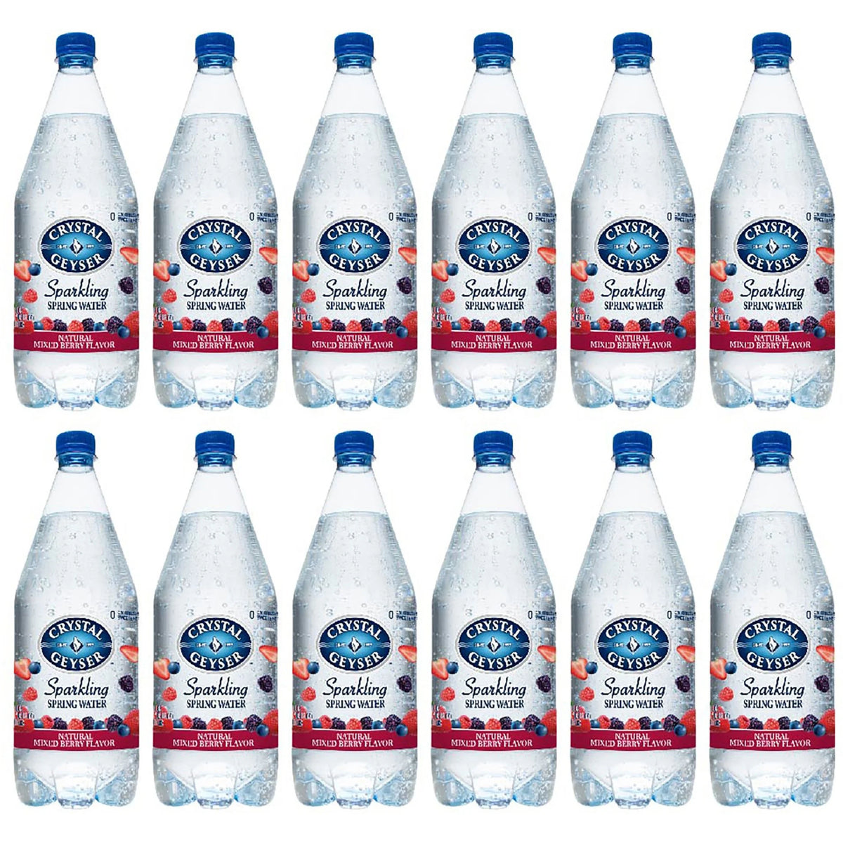 Mixed Berry Sparkling Spring Water, 12 Pack, 42 oz Bottles R465361