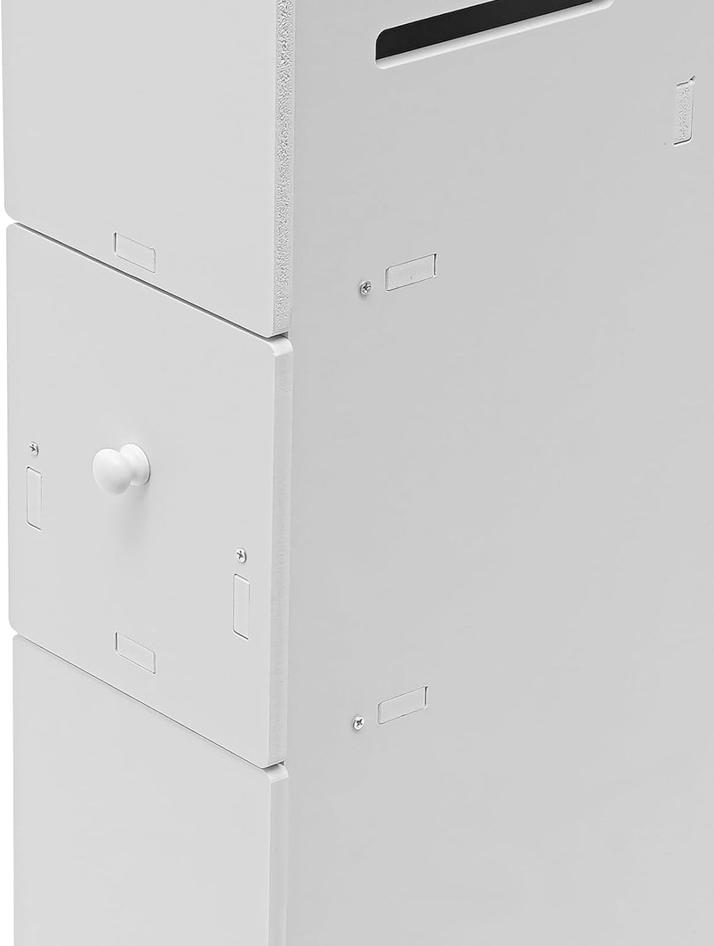 White Slim Rolling Bathroom Storage Cabinet T813