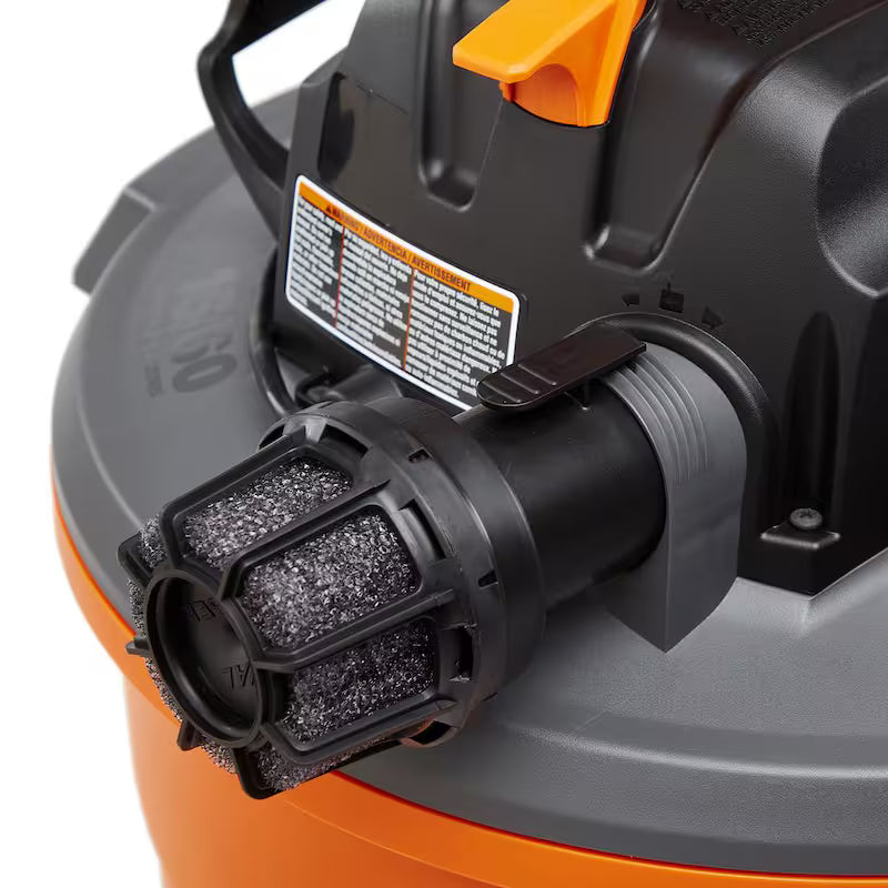 16 Gallon 5.0 Peak HP Wet/Dry Shop Vacuum with Filters, Dust Bags, Hose and Accessories P5996