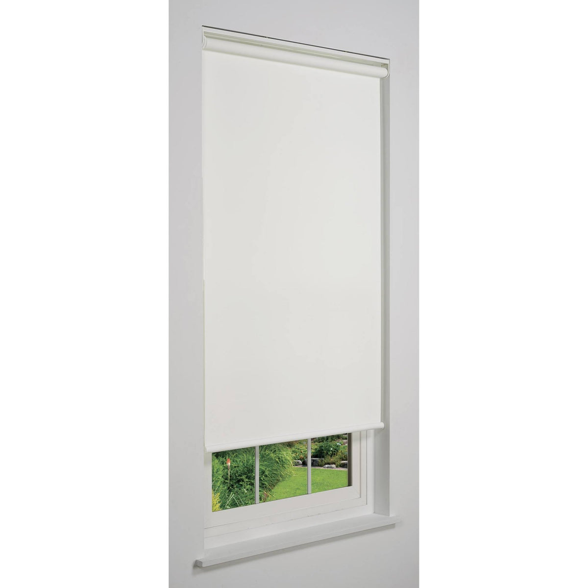 White Cordless Light Filtering Roller Shade R97964