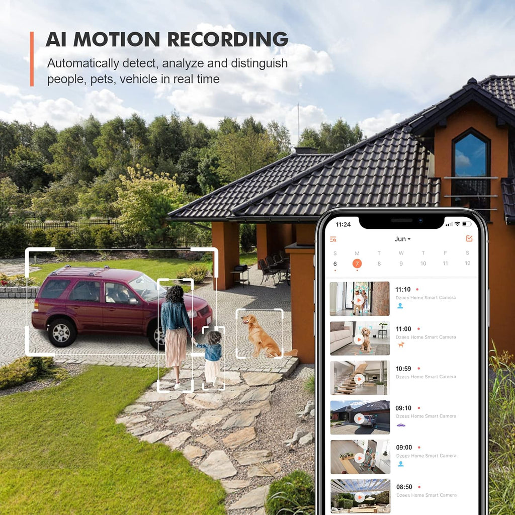 Wireless Battery Powered 360° PTZ Security Camera D781