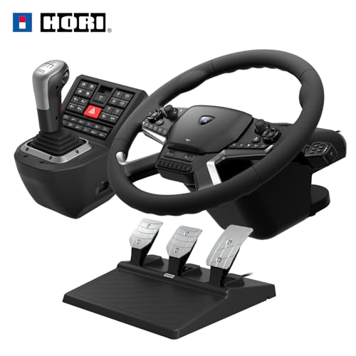 Truck Control System with Force Feedback Steering Wheel, Shifter Control Panel, & Pedals X85412