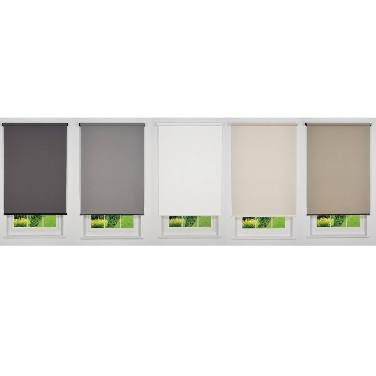 White Cordless Light Filtering Roller Shade R97964