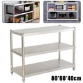 3 Layer Stainless Steel Shelves Unit Kitchen Storage Organizer V33413
