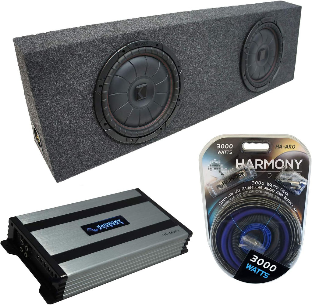 Dual 10 Sub Box Enclosure & Amp N886448