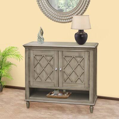 Solid Wood 2 Door Accent Cabinet B9389