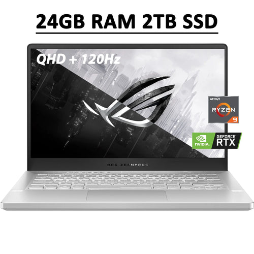 14" QHD 120Hz IPS Gaming Laptop, AMD Ryzen 9, 24GB RAM, 2TB SSD, RTX 3060 I663