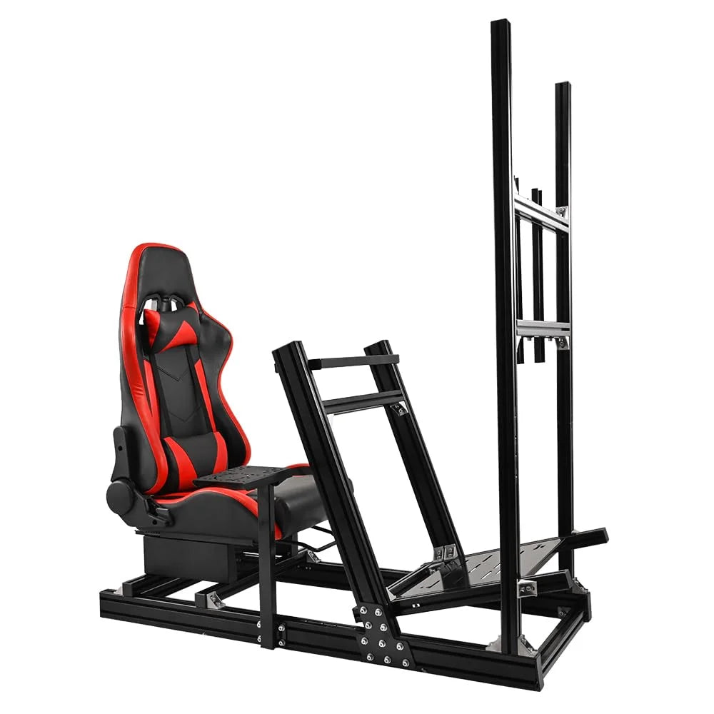 F1 Racing Simulator Cockpit with Monitor Stand Seat V908524