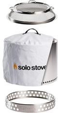 Portable Stainless Steel Fire Pit with Camp Stove Accessories B26683