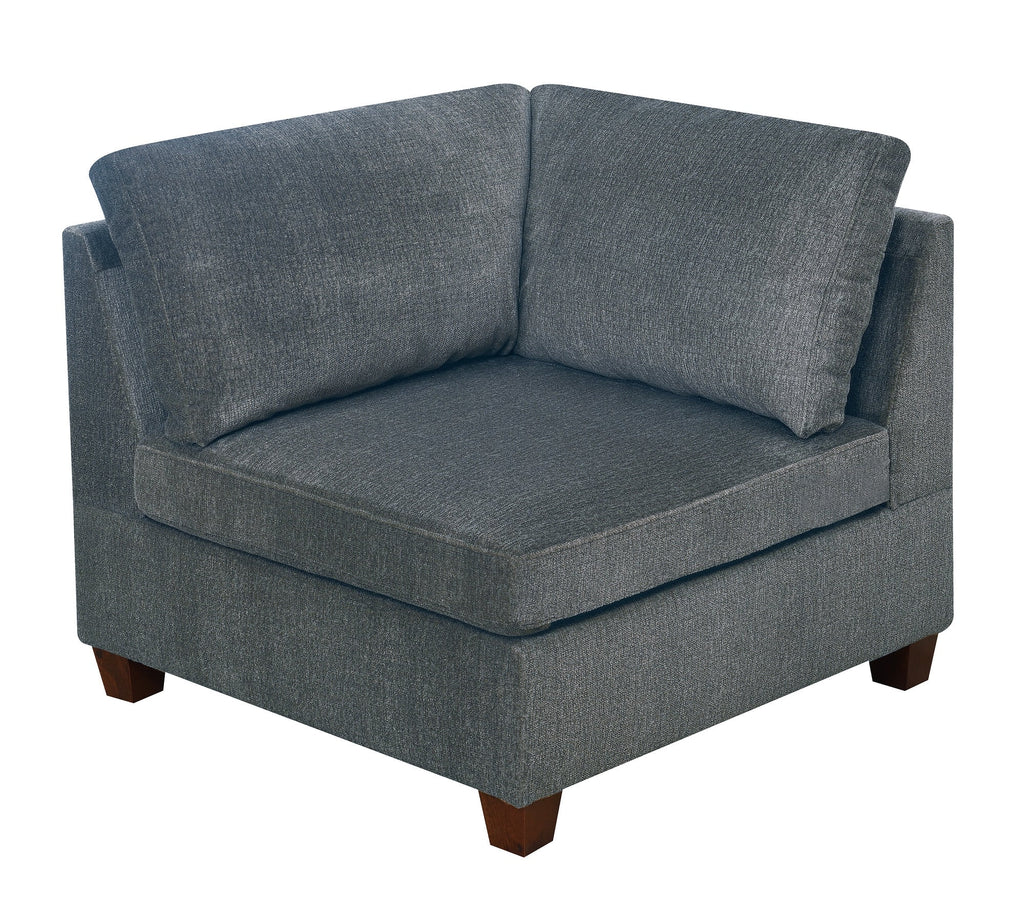 Grey Chenille 6pc Modular Sofa Set T9133