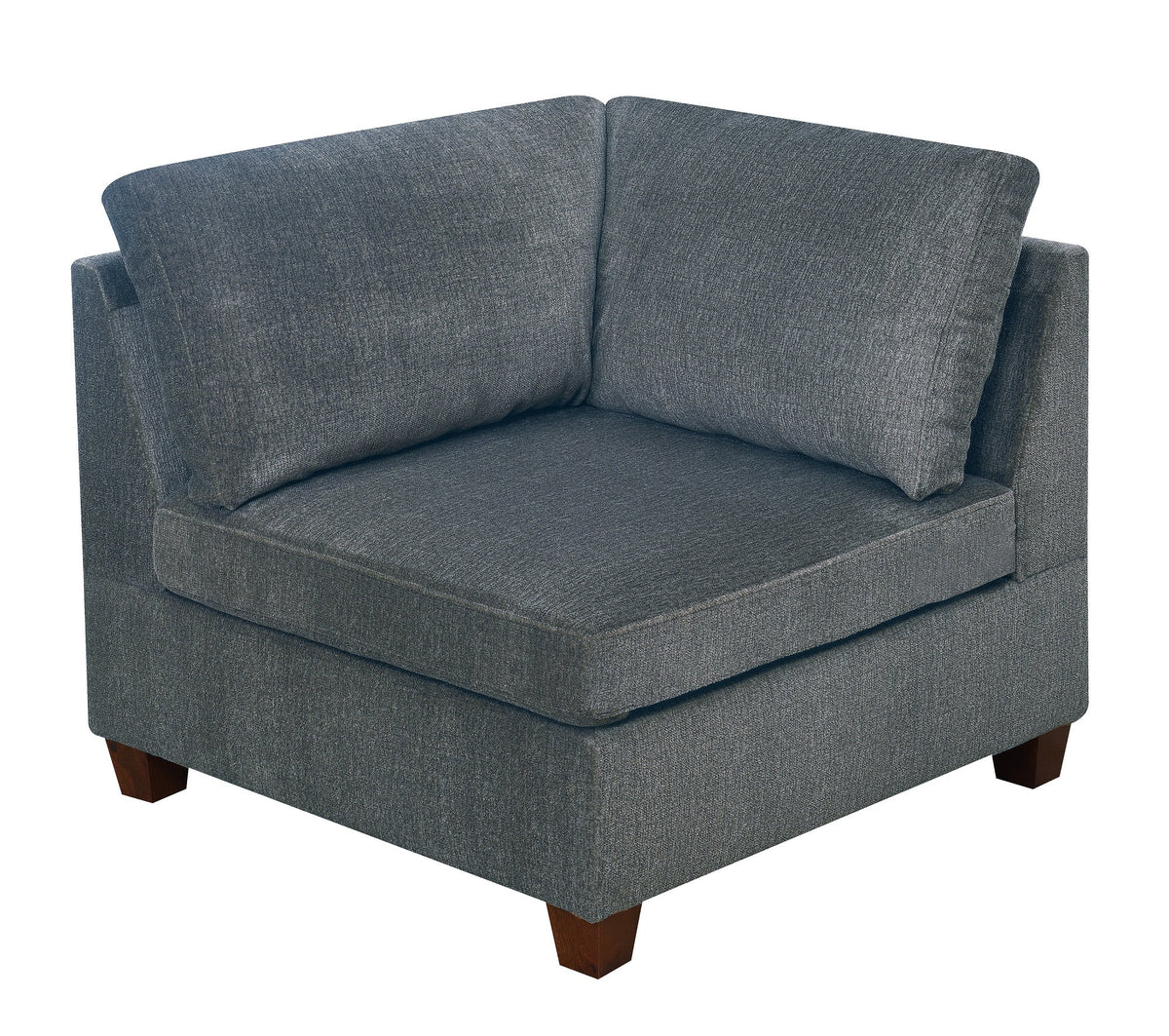 Grey Chenille 6pc Modular Sofa Set T9133