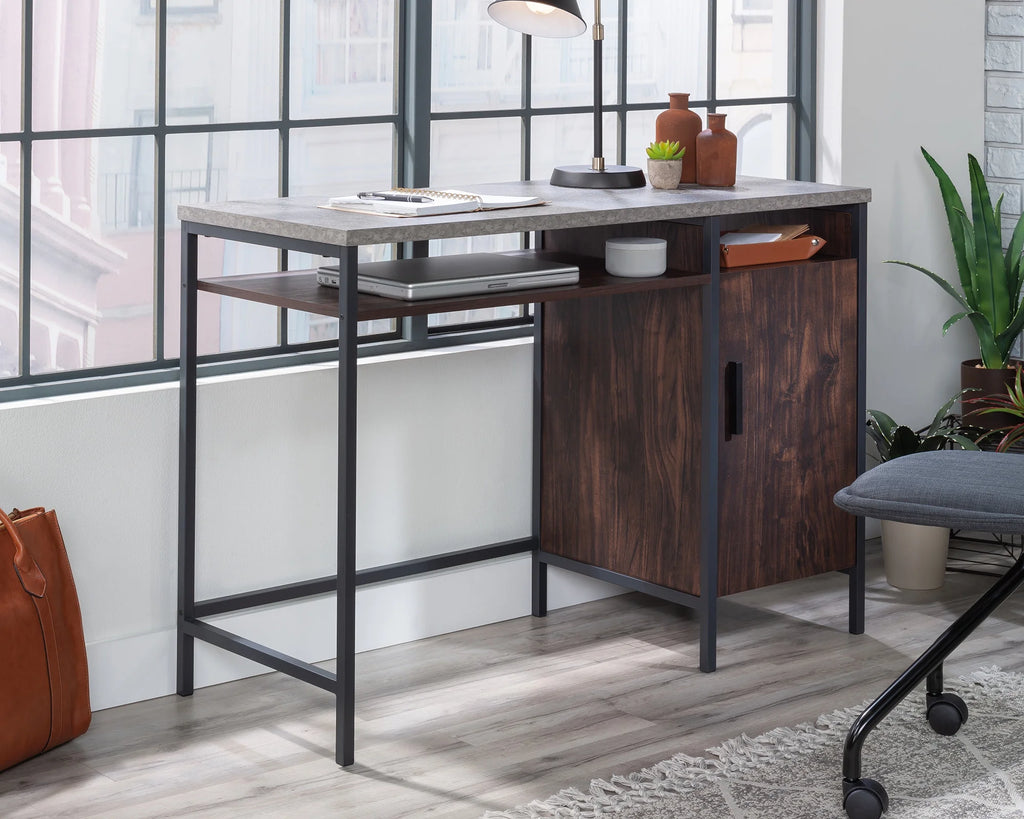 Engineered Wood and Metal Desk in Rich Walnut P967