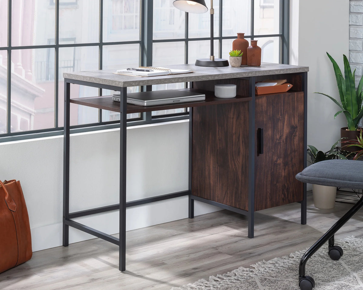 Engineered Wood and Metal Desk in Rich Walnut P967