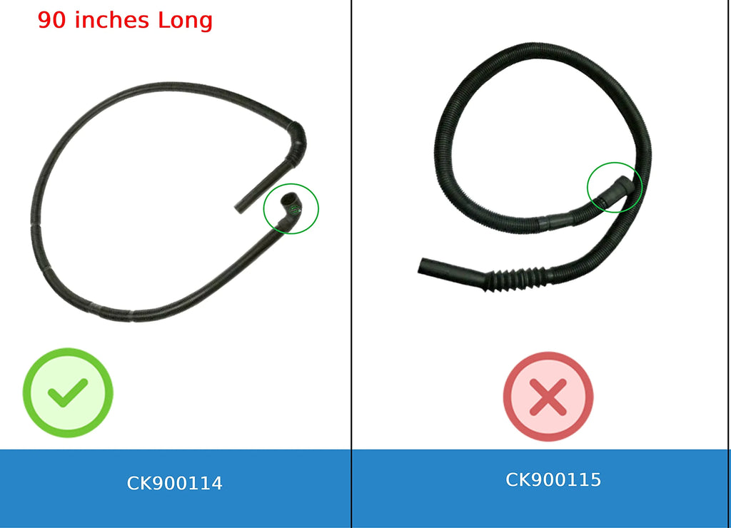 Washer Hose-Drain 90" length E522