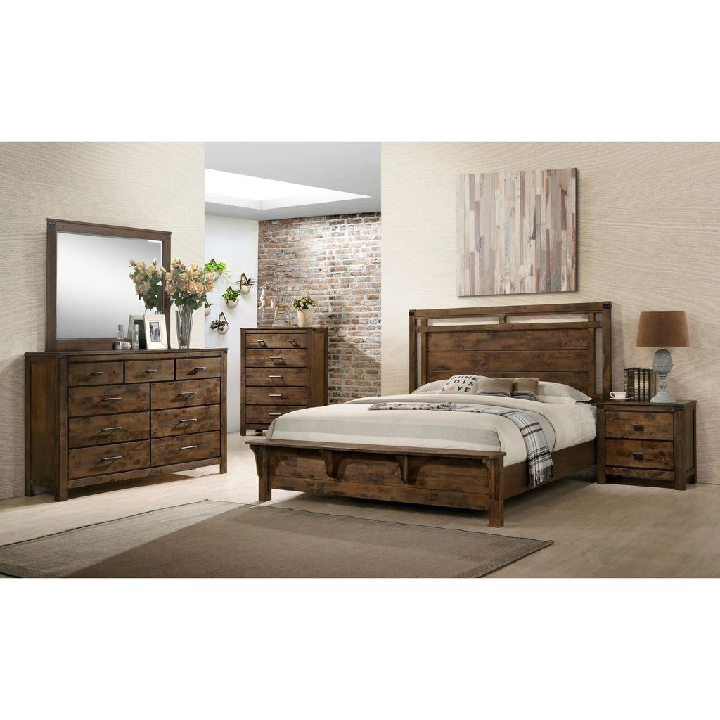 King Size 5pc Wooden Bedroom Set E91735