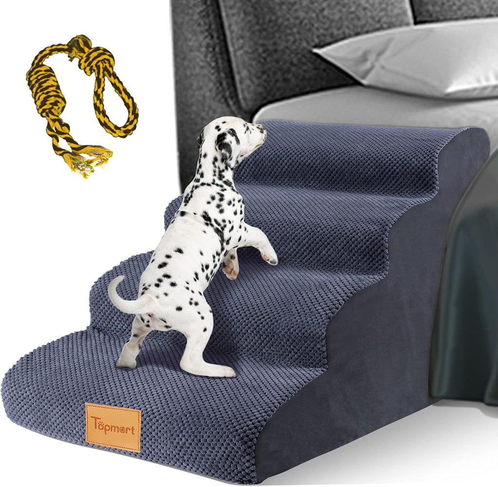 High Density Foam Dog Steps 4 Tiers, Non-Slip Pet Stairs H160545