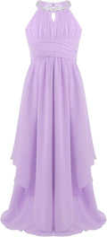 Lavender Floral Lace Long Romper Dress P977