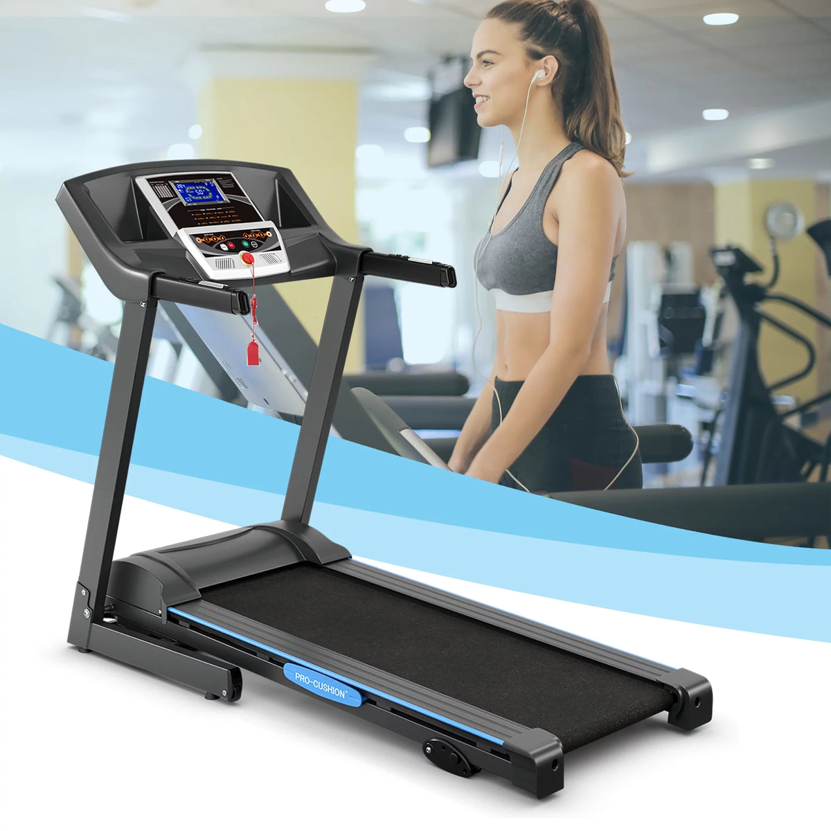 2.25HP Foldable Electric Treadmill D17043
