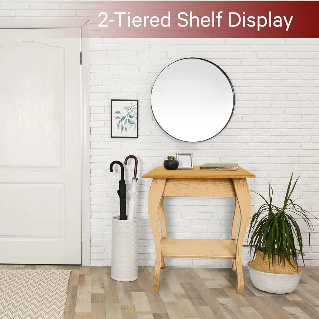Unfinished Wooden 2-Tiered End Table Z743783