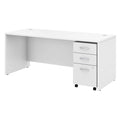72W x 30D Office Desk with Mobile File Cabinet T50060