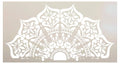 Mandala Half Design Stencil Reusable Mylar Template 22" x 12" U655