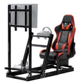 F1 Racing Simulator Cockpit with Monitor Stand Seat V908524