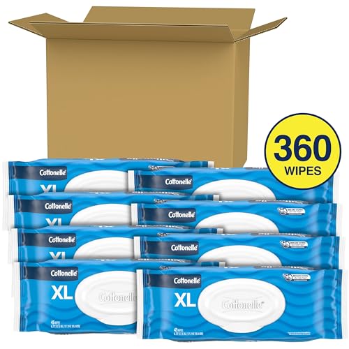 Flushable Wet Wipes, 8 Flip-Top Packs, 336 Total Wipes T20389