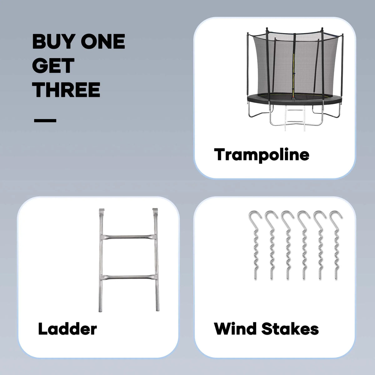 8ft Trampoline with 360 Safety Enclosure F92867
