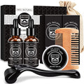 Beard Growth Kit with Beard Growth Oil (2 Packs), Beard Balm, Beard Comb D803