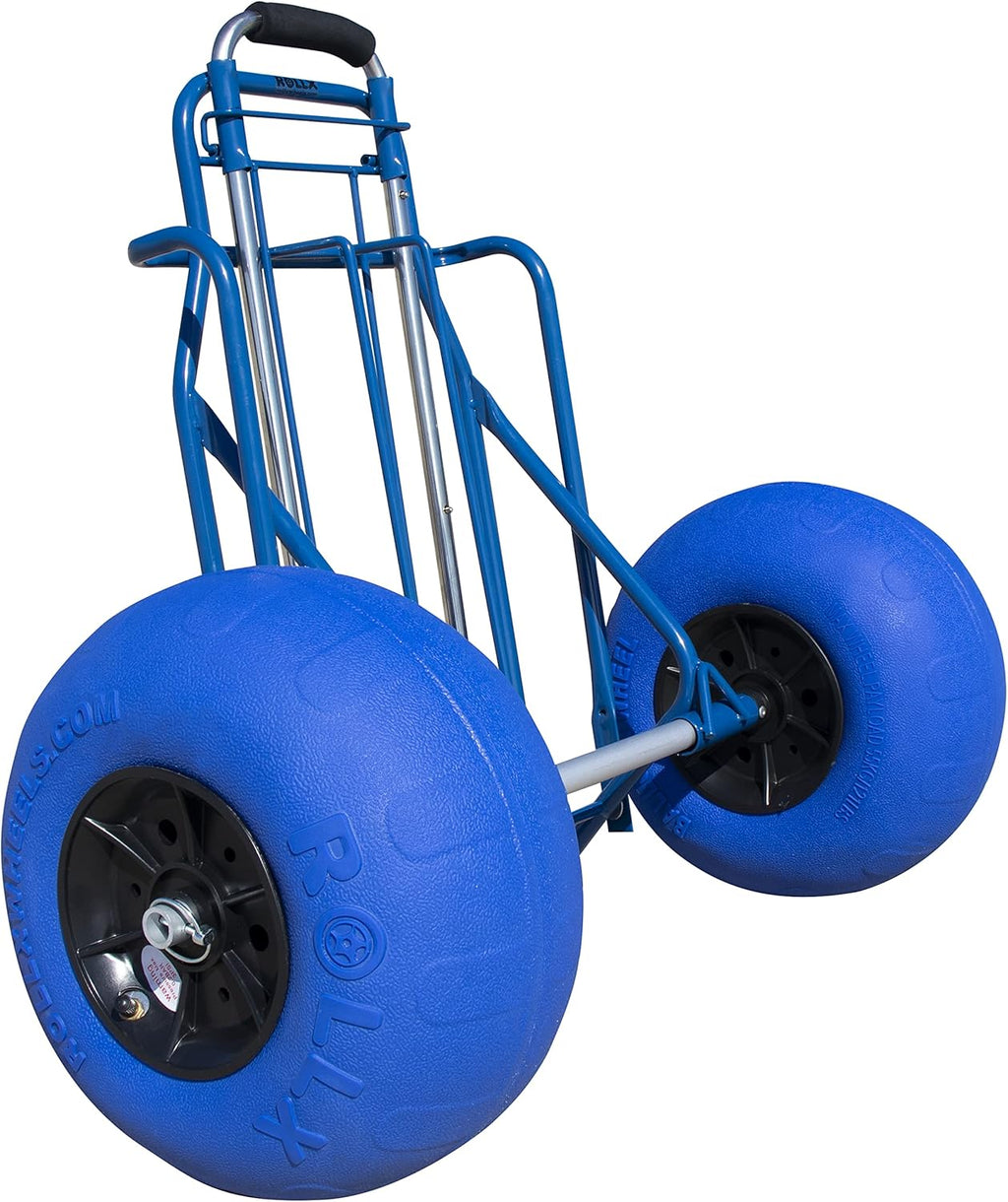 Orange Folding Beach Cart with Balloon Wheels D2415