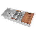 43 in. Undermount Single Bowl Stainless Steel Kitchen Sink with Bottom Grid W595468