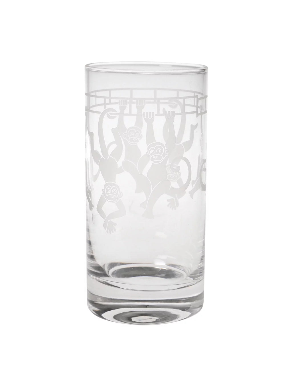 Set of 2 Etched Glass Tumblers, 12 oz X636