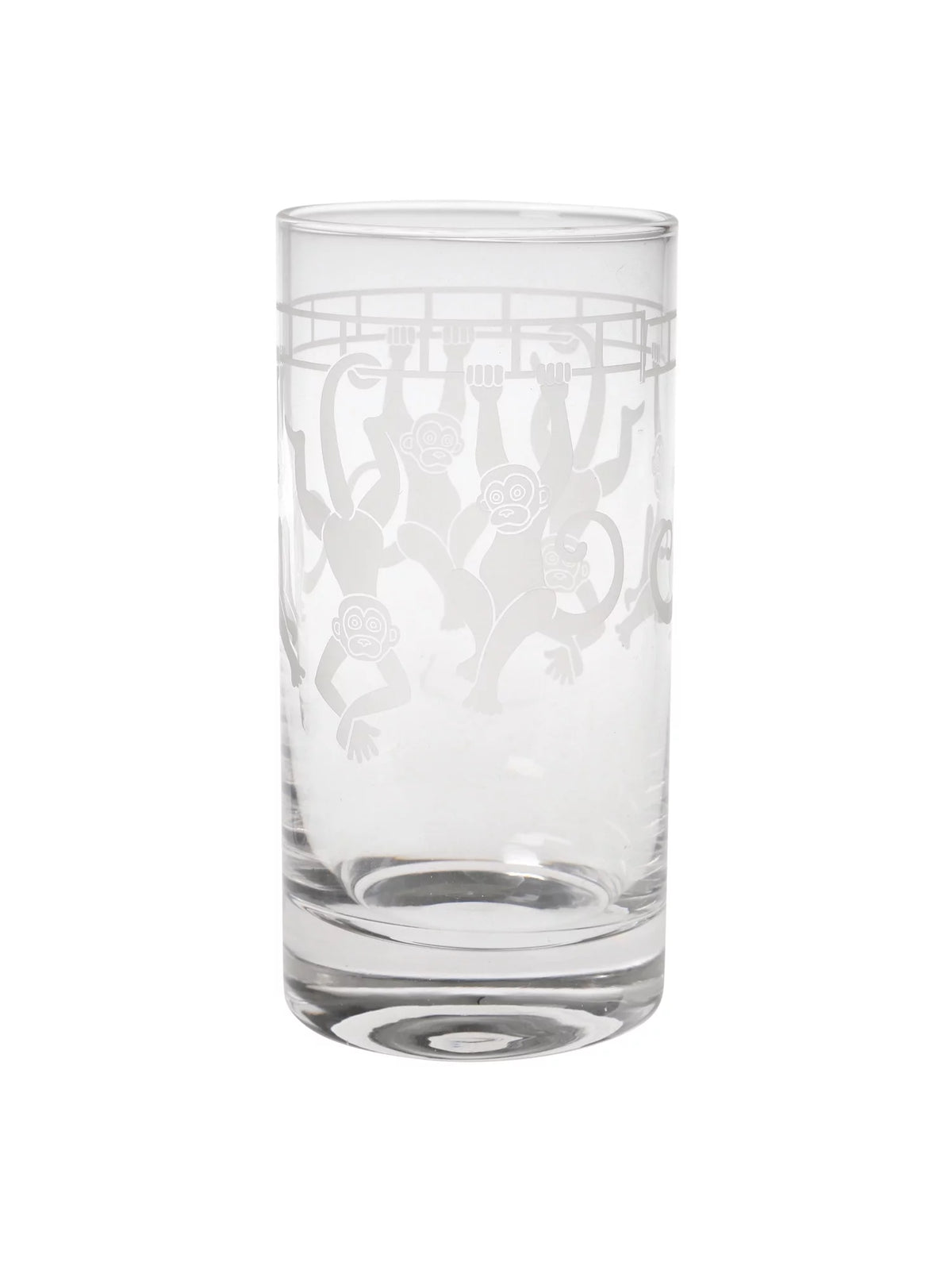 Set of 2 Etched Glass Tumblers, 12 oz X636