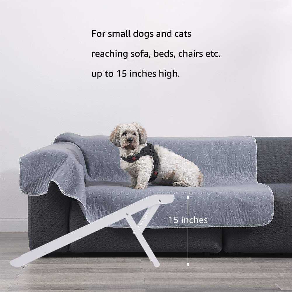 Foldable Wooden Pet Ramp Adjustable Height T5457