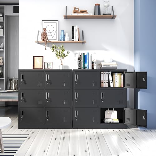 9 Door Metal Storage Locker with Locks A144864