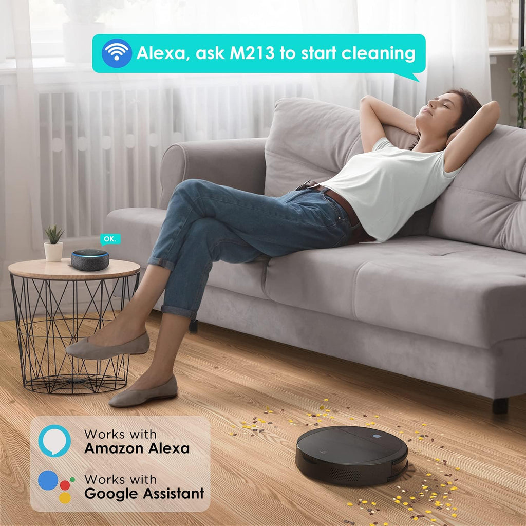 Robot Vacuum and Mop with 2200Pa Suction, 11" Small Body D4593