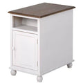 Accent End Table with One Open Storage Shelf and One Removable Mid-Shelf A9275