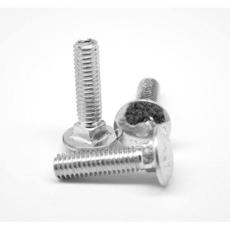 3/8 inch-16 x 4 inch Coarse Thread A307 Grade A Carriage Bolt Low Carbon Steel Zinc Plated Pk 300 E528