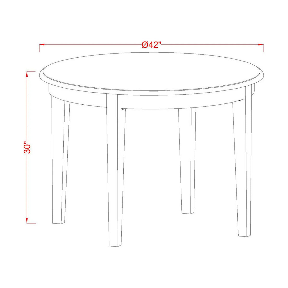 3-Piece Kitchen Table Set with 2 Dining Chairs and Wood Table Y6810