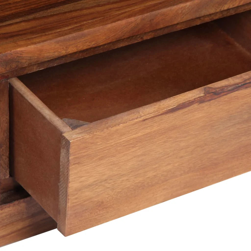 Rustic 3 Drawer TV Stand with Cable Outlet Q787267