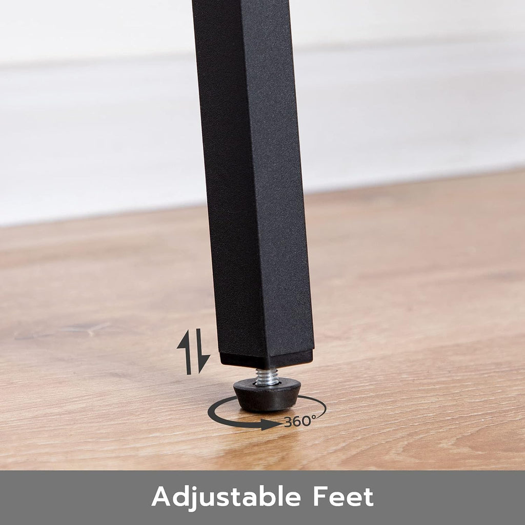 Rustic Brown Stackable End Table with Metal Frame S6655
